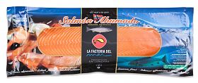 Salmon Ahumado Plancha Precortado 1,1-1,4Kg Reyes Varon  Cong.