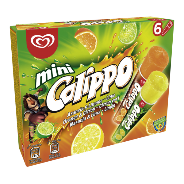 Calippo Mini Limon/Naranja Mp6 80Ml [6 Ud/Caja] [Vta. Caja] P