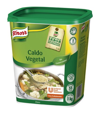 Caldo Polvo Vegetal 1Kg [6 Ud/Caja] [Vta. Unidad] - Knorr