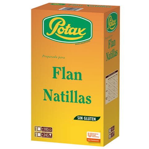 (E) Carte D'Or Flan Natillas Potax S/Gluten 1Kg [12 Estuches/Caja] [Vta. Unidad]