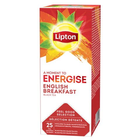 Lipton Te Negro English Breakfast 25 Sobres [6 Estuches/Caja] [Vta. Unidad]