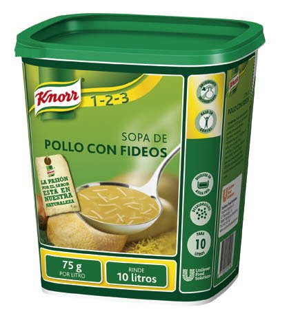 Kn Sopa Pollo Fideos 750G [6 Ud/Caja] [Vta. Unidad]