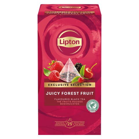 Lipton Piramide Te Negro Frutas Bosque 25 Sobres [6 Estuches/Caja] [Vta. Unidad]