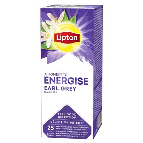Lipton Te Negro Earl Grey 25 Sobres [6 Estuches/Caja] [Vta. Unidad]