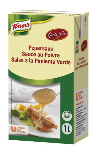 Garde D'Or Salsa Pimienta Verde 1L [6 Ud/Caja] [Vta. Unidad] - Knorr