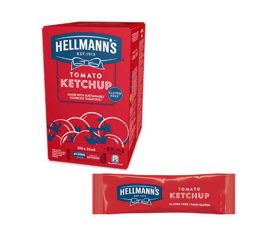 Ketchup Porciones 10Ml ..  [198 Ud/Caja] [Vta. Caja] - Hellmann'S